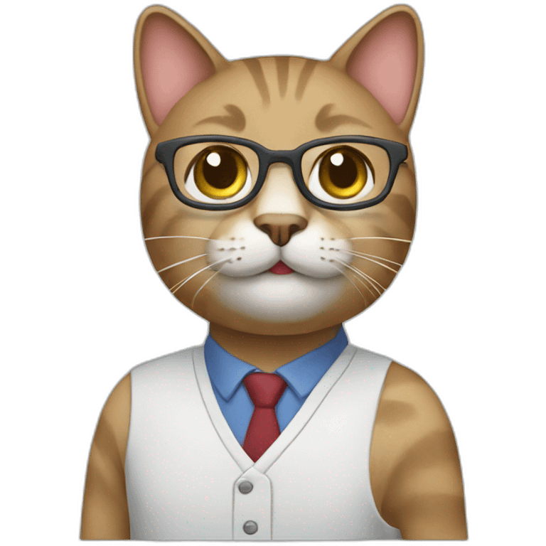 Cat teacher emoji