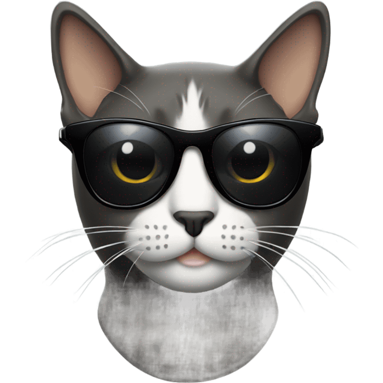 a cat in black sunglasses emoji