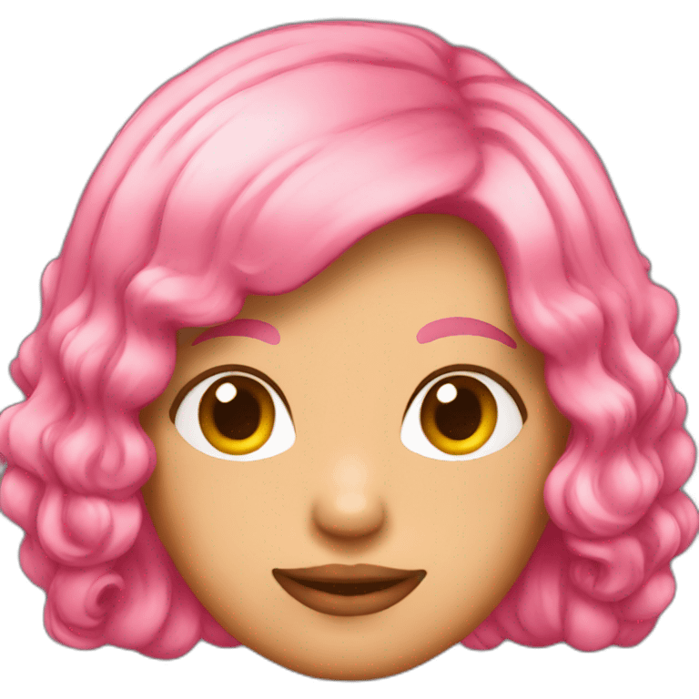 pink hair emoji