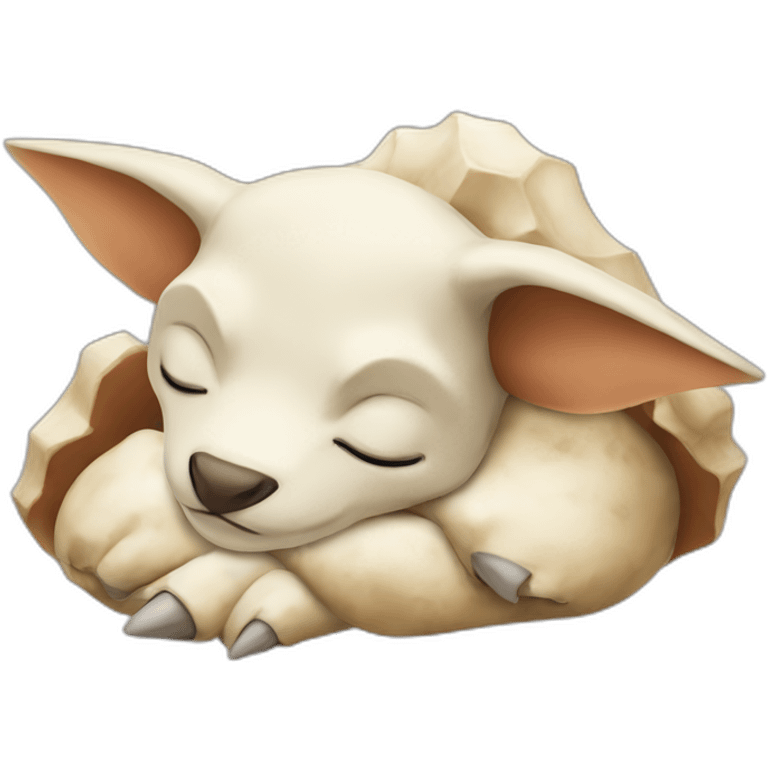 Cubone sleeping emoji