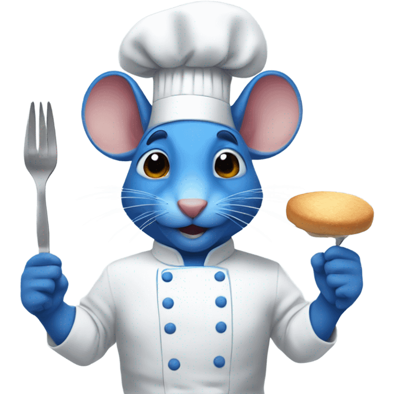 blue rat chef emoji