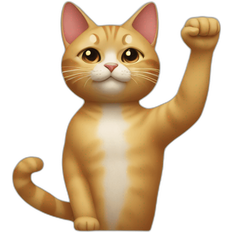 Communist Cat Salute emoji