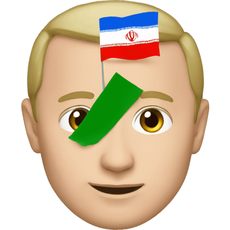 putin with iran flag emoji