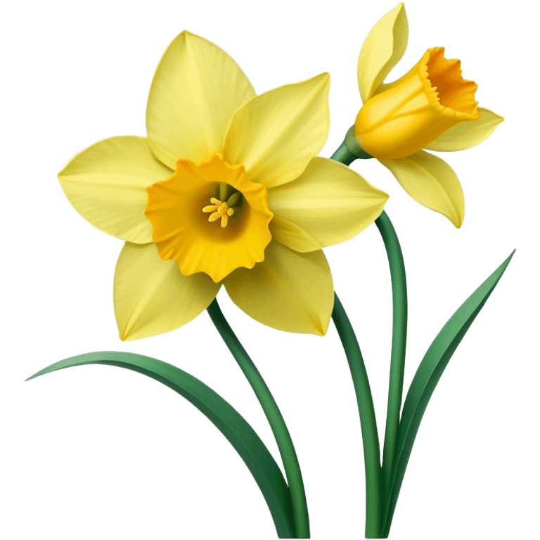 single Daffodil, stem emoji