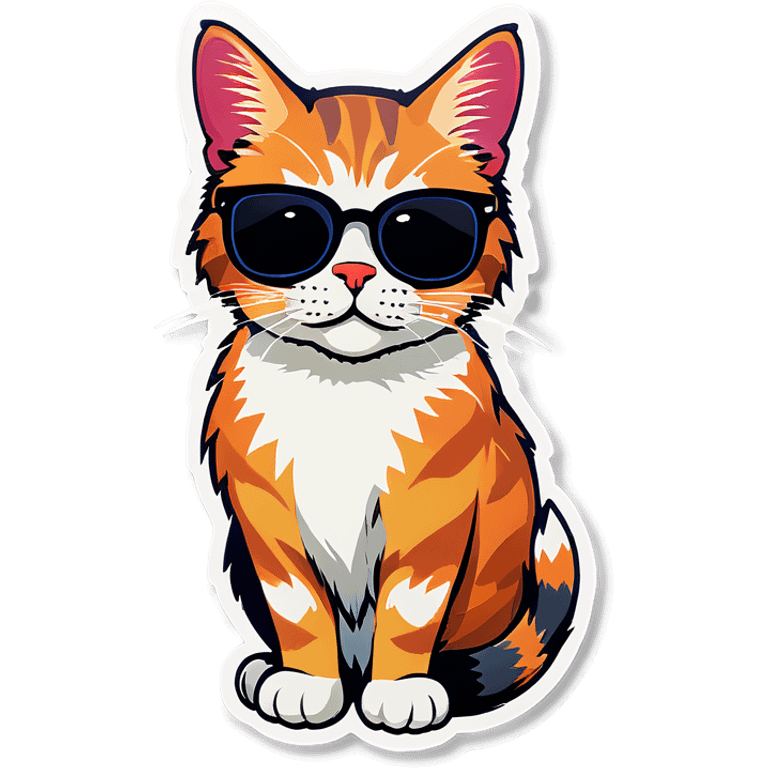 Cat with sunglasses emoji