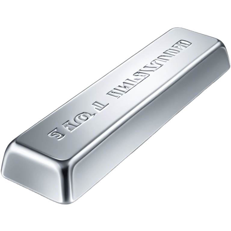 Cinematic Realistic Silver Bar, Cool and gleaming, with smooth, polished silver surfaces reflecting the light in soft, pristine highlights. The elegant shine of the metal exudes sophistication and timeless class. Soft glowing outline, capturing the essence of refined luxury and understated elegance in polished silver. emoji