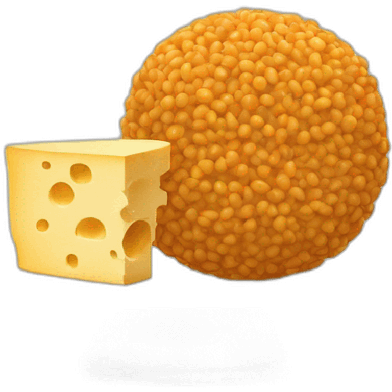 macaranoi and cheese ball emoji