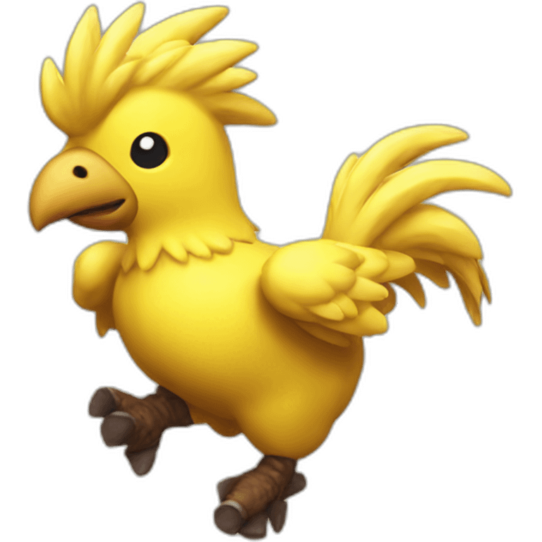 Chocobo racing emoji