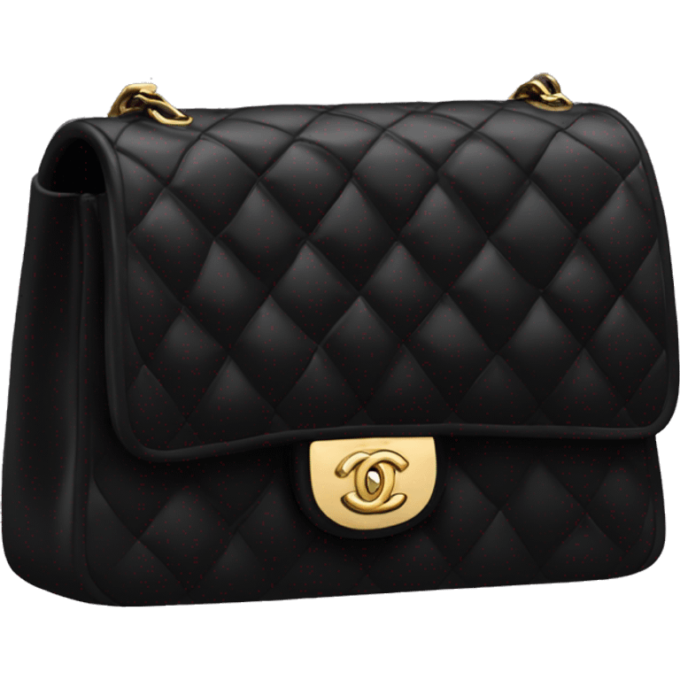 Black Chanel purse emoji