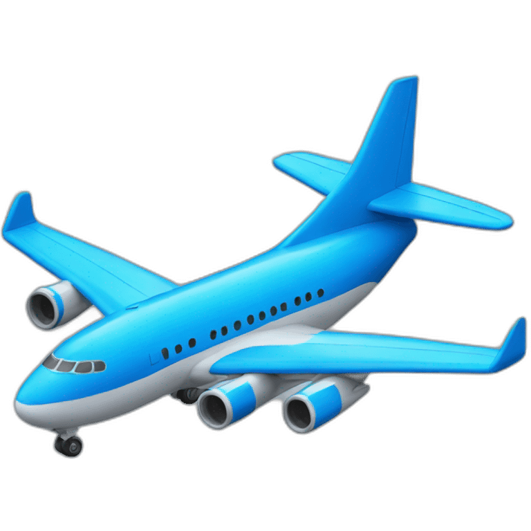 Blue plane emoji