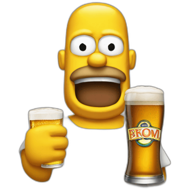 Homer beer emoji