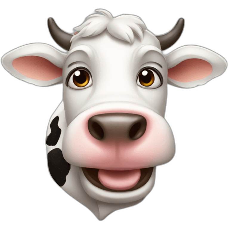 Funny cow emoji