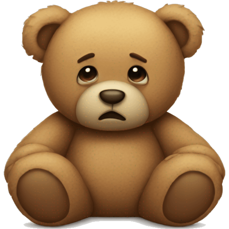 Sad Teddy bear emoji