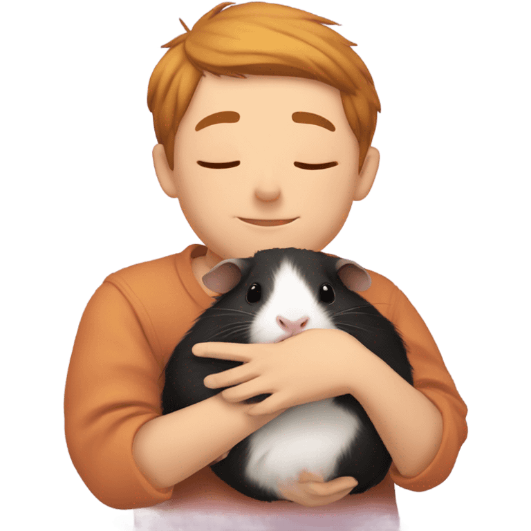  hugging a guineapig emoji