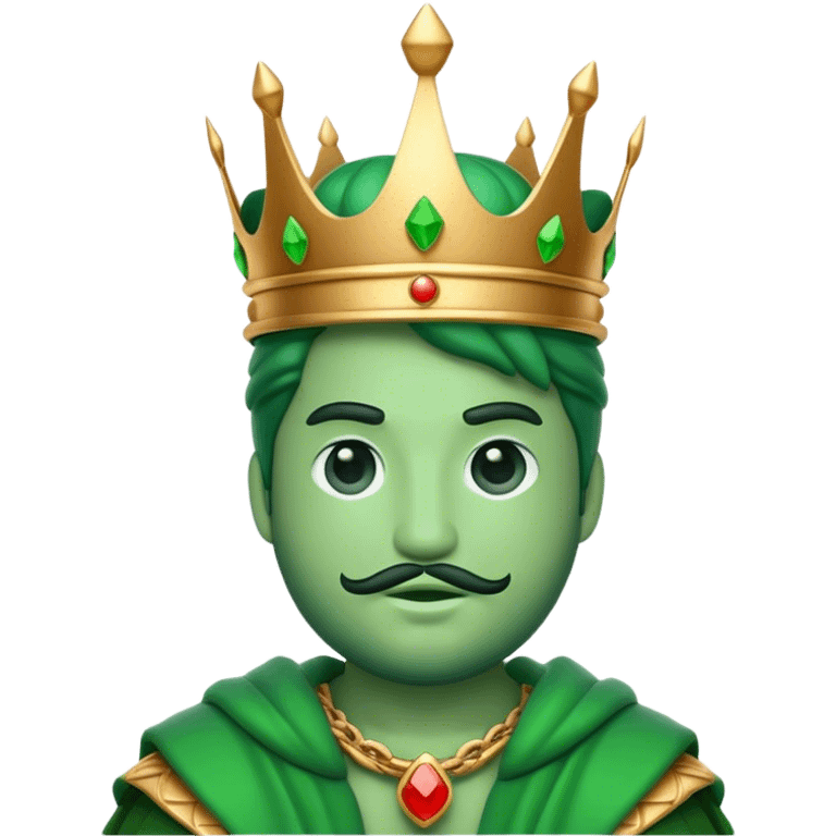 Green king emoji