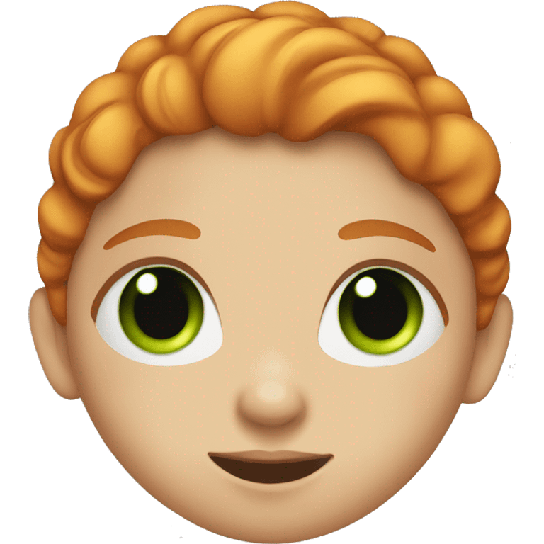 ginger girl with green eyes emoji