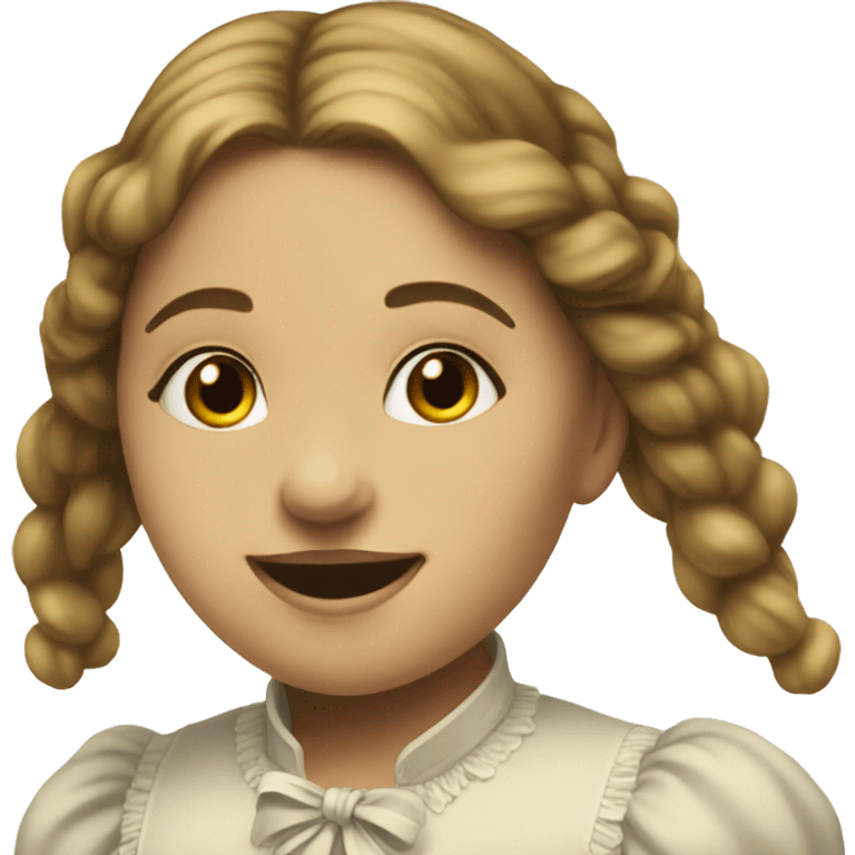 Girl from the 1800s dancing  emoji