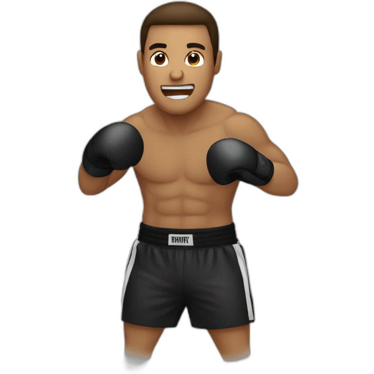 man punching a boxing bag emoji