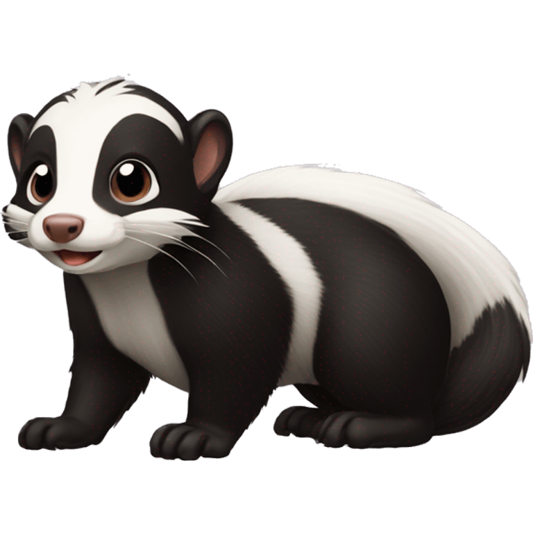 skunk-ferret full-body emoji