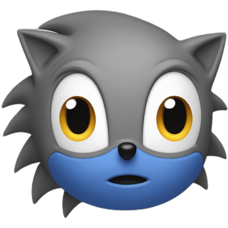 sonic head says hi emoji