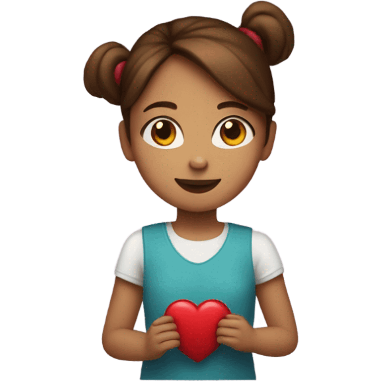 girl emoji holding a heart emoji  emoji