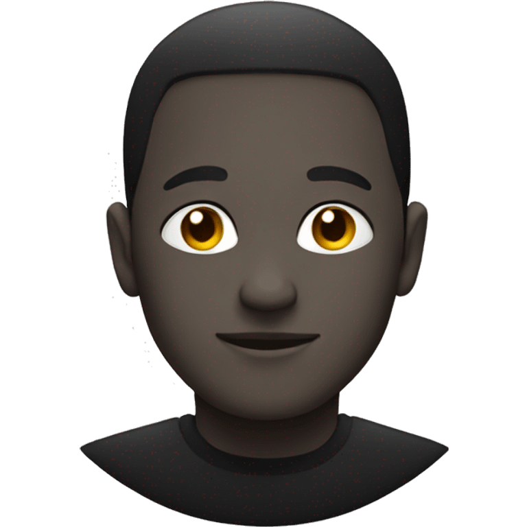 Black colour round circle  emoji