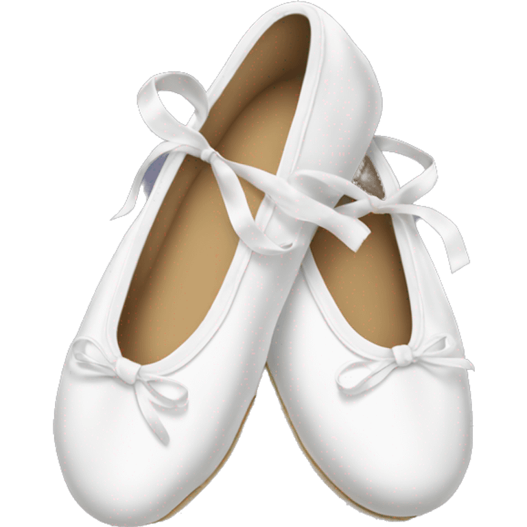 dirty snowy white ballet shoes emoji