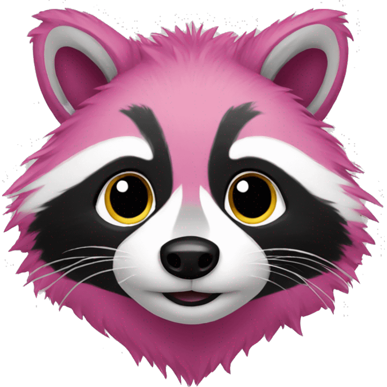 pink raccoon emoji