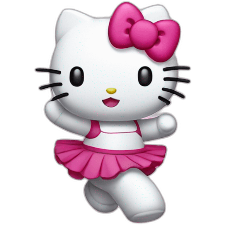 Hello kitty dancing emoji