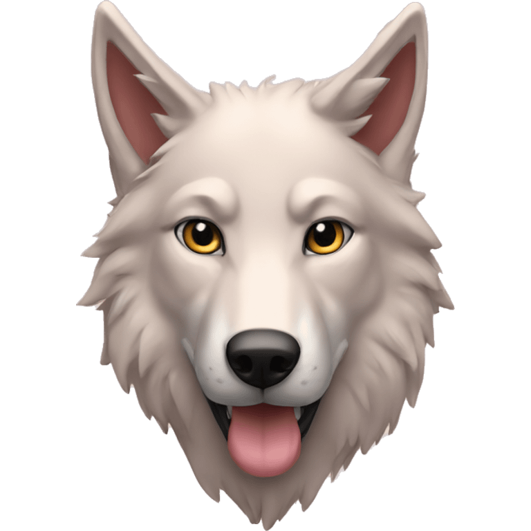 Loup rose emoji