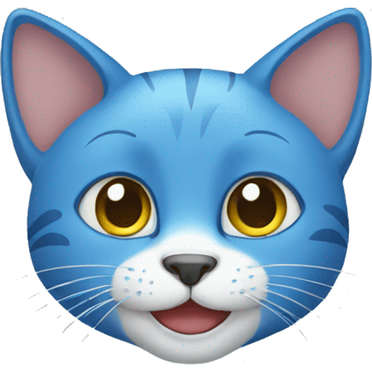 Blue cat emoji