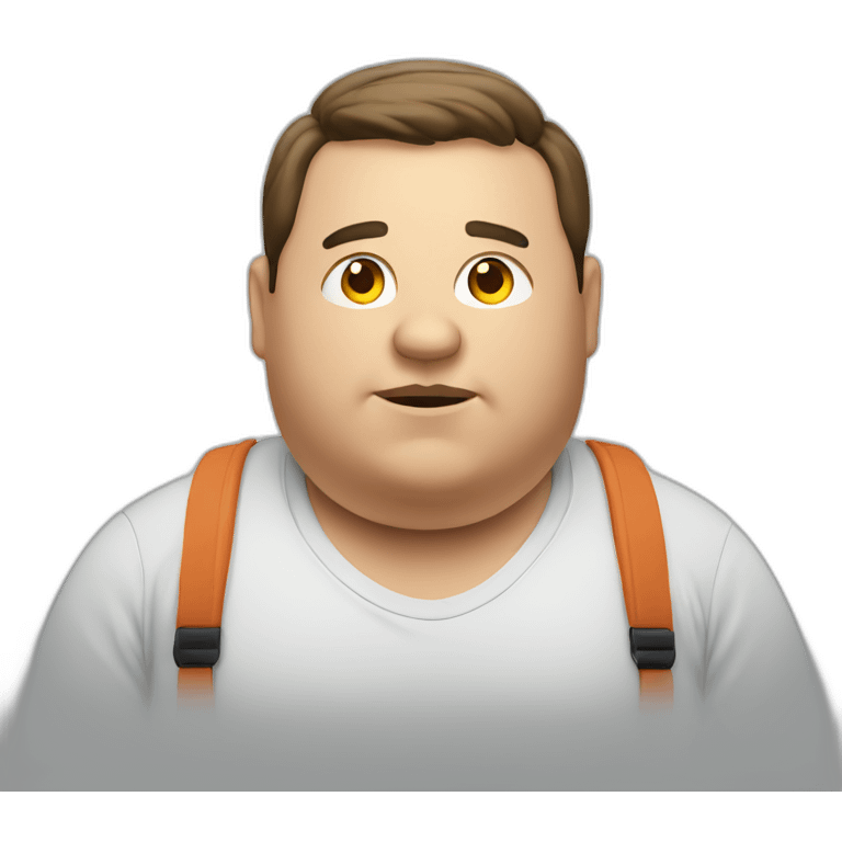 An obese guy emoji