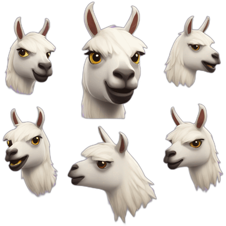 Lama fortnite confettis emoji