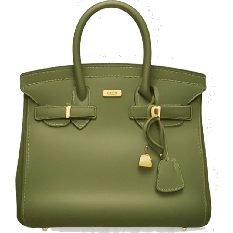 Khaki green birkin bag  emoji