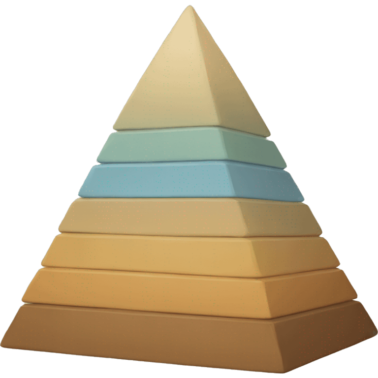 pyramid with layers emoji