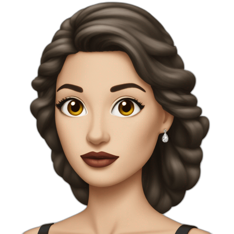 femme brune dior emoji