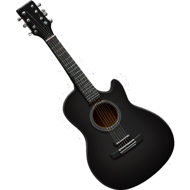 Black guitar emoji