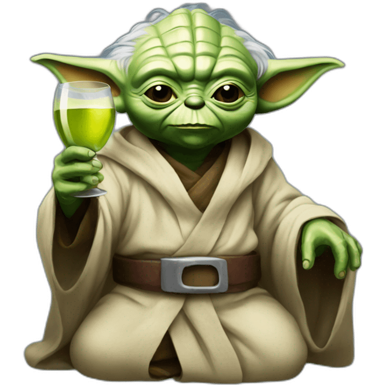 Yoda-Drink-wine emoji