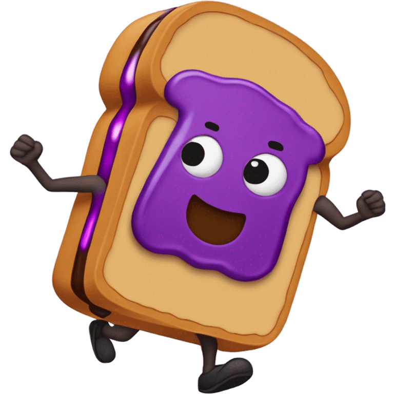 Pb&J man running around  emoji