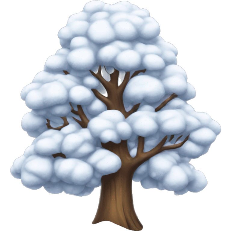 Snowy tree emoji