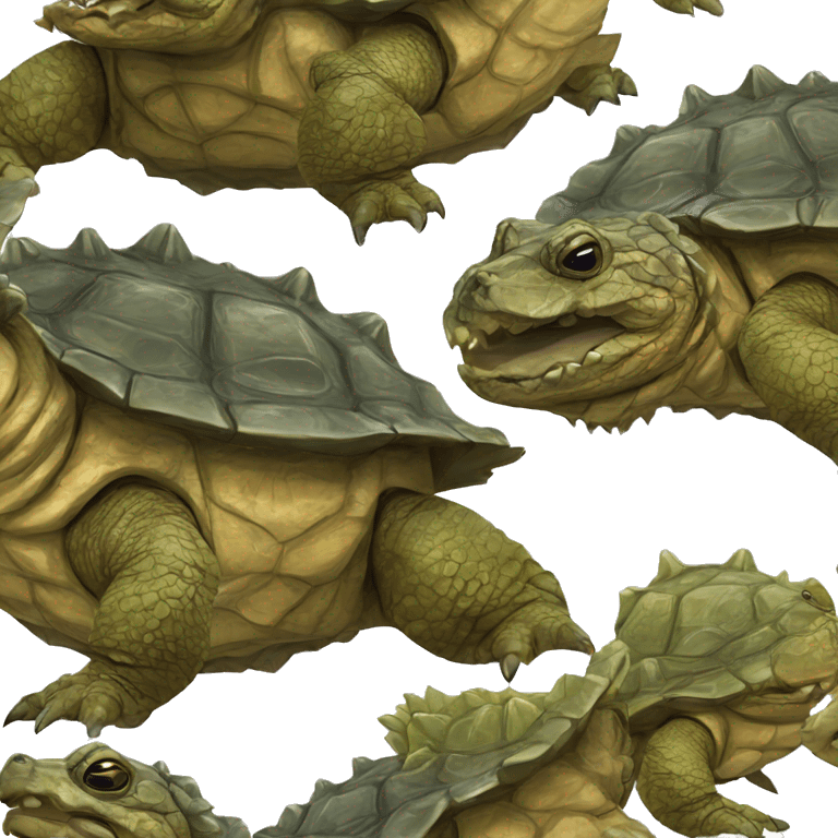 Alligator snapping turtle emoji