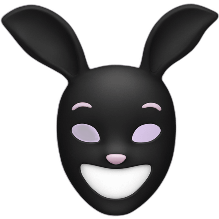 Ariana grande black rabbit mask emoji