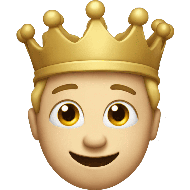 silly face with crown emoji