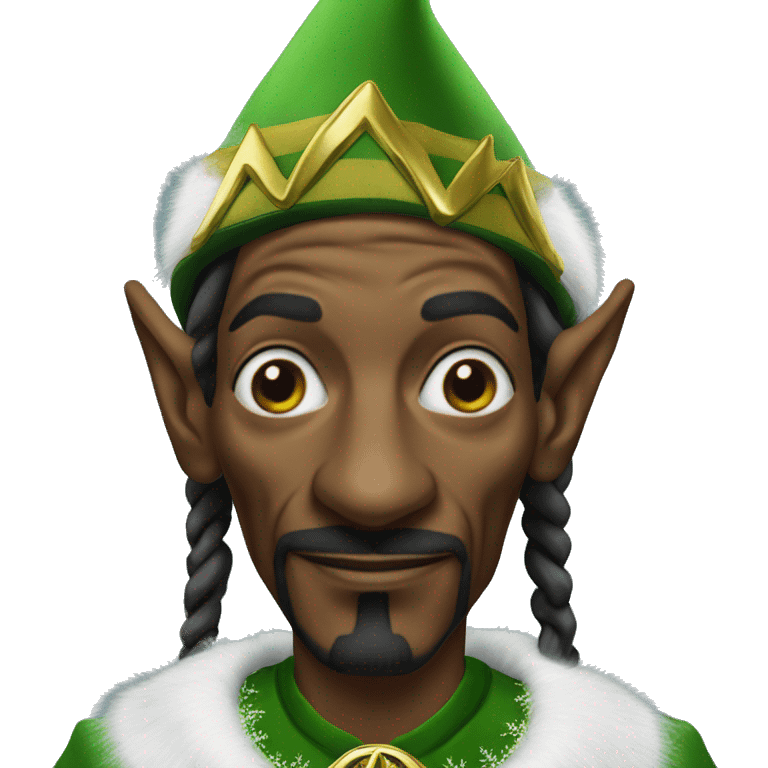 Snoop dogg as an elf emoji