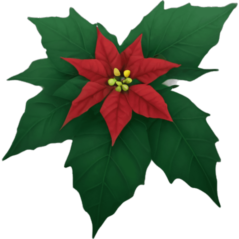 Dying poinsettia plant turning black emoji