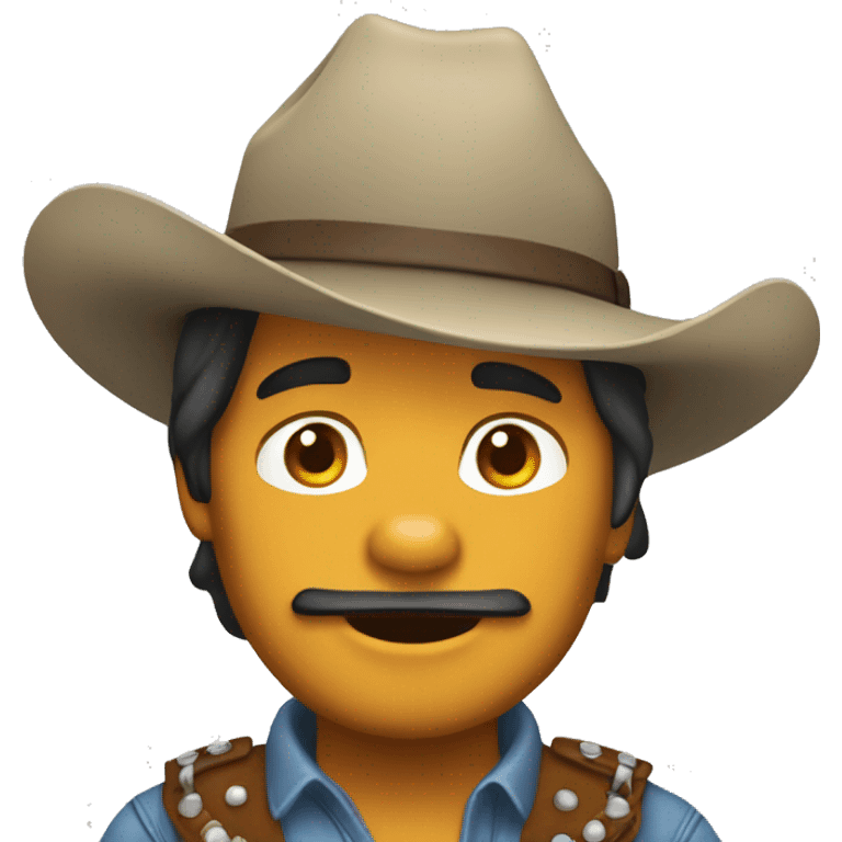 Un tigre vaquero emoji