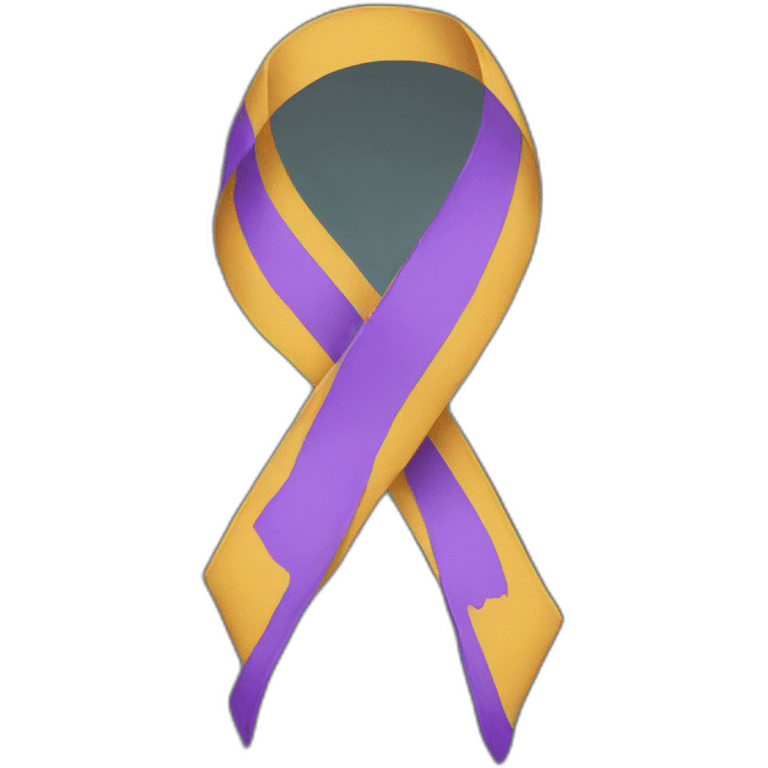 Suicide awareness ribbon  emoji