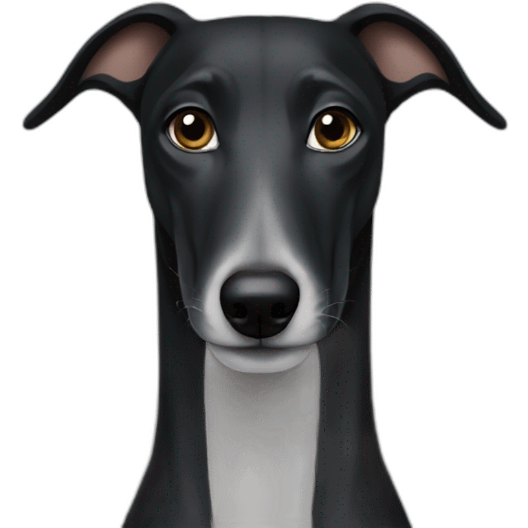 black-greyhound-face emoji