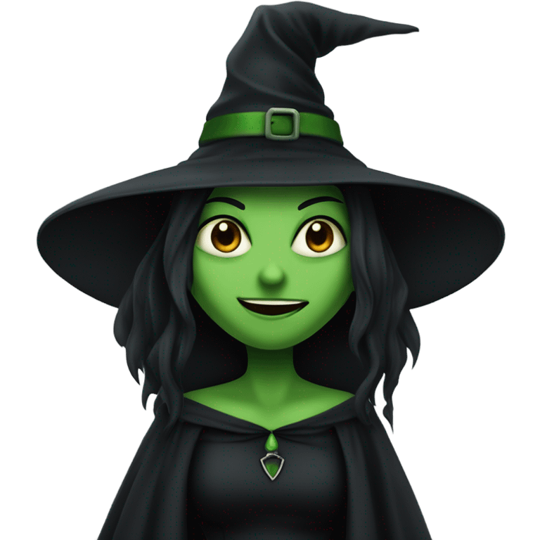 The wicked witch of the west smiling.  emoji