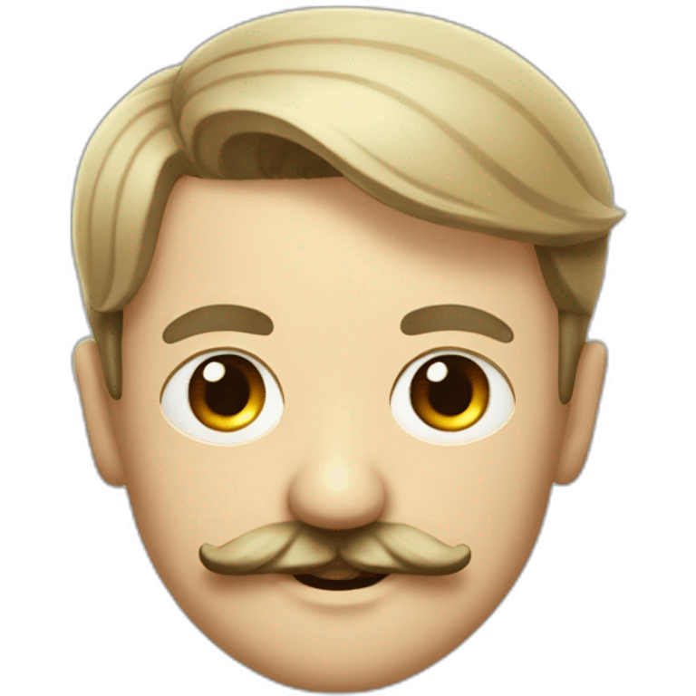 hitler avec une toute petite moustache emoji